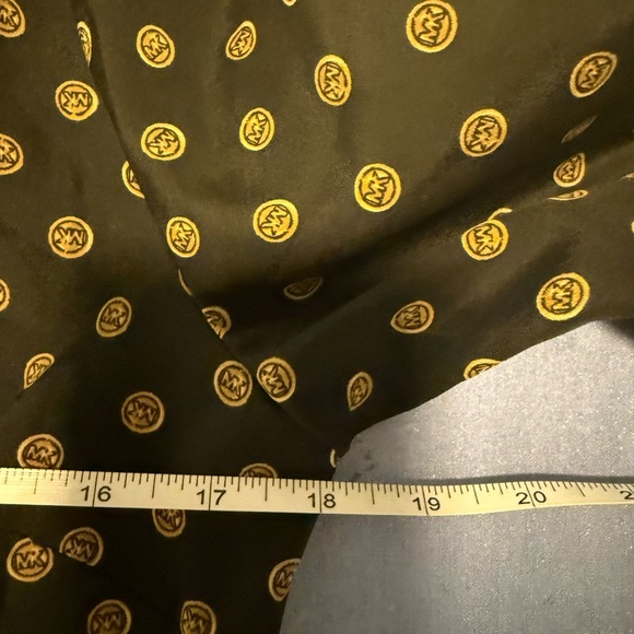 MICHAEL Michael Kors Black and Gold Zip Down Shirt - Picture 8 of 9